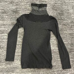 Rivamonti Stretch Turtleneck Gray Size Small